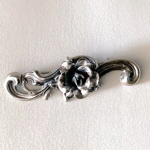 Vintage Jewelart Sterling Silver Metal Brooch